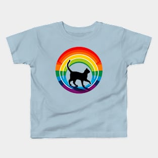 Rainbow Cat Magic Kids T-Shirt